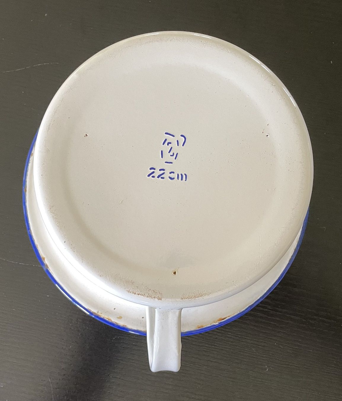 Casseroles: Nachttopf Topf emailliert weiss Deko Geschenk Nostalgie – D'occasion à Oftringen par allesmeins 4