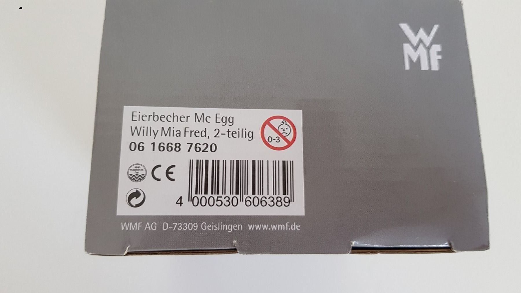 WMF Altre Stoviglie: WMF Willy Mia Fred Set 2 - Lustiger  Eierbecher – Nuovo e nell'imballaggio originale da Staufen venduto da Fleby84 1