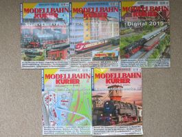 5x Modellbahn Kurier Nr. 44-48 Konvolut (2014/2015)