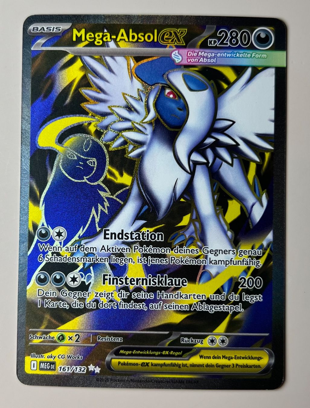 Pokémon Carte collezionabili: Pokemon Mega Evolution Mega Absol EX 161/132 DE – Usato da Appenzell venduto da RMBricks