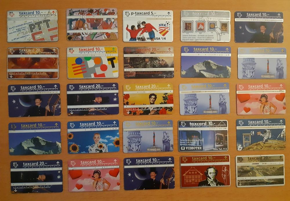 Cartes de téléphone: 27stk. PTT Taxcard – D'occasion à Dulliken par Airliner2 1