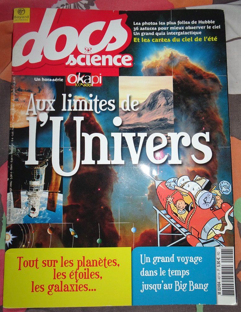 Riviste & Magazine: Docs Science Okapi - Aux limites de l'Univers - 2004 – Usato da Châtelaine venduto da fil_7lqg