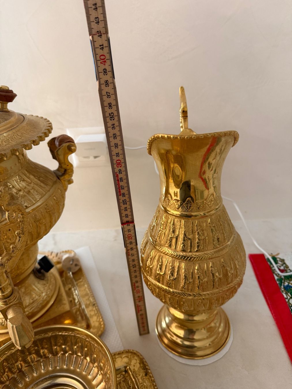 Teiere: Goldener Samowar Teekocher Set Vintage – Usato da Abtwil SG venduto da akbones 9