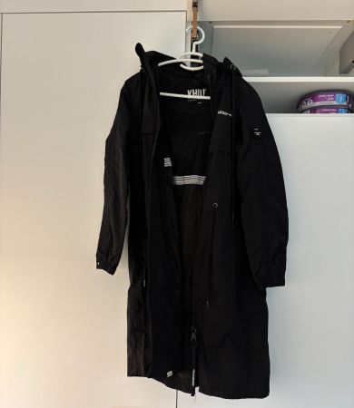 Khujo / Parka Regenjacke / Schwarz / Wie Neu