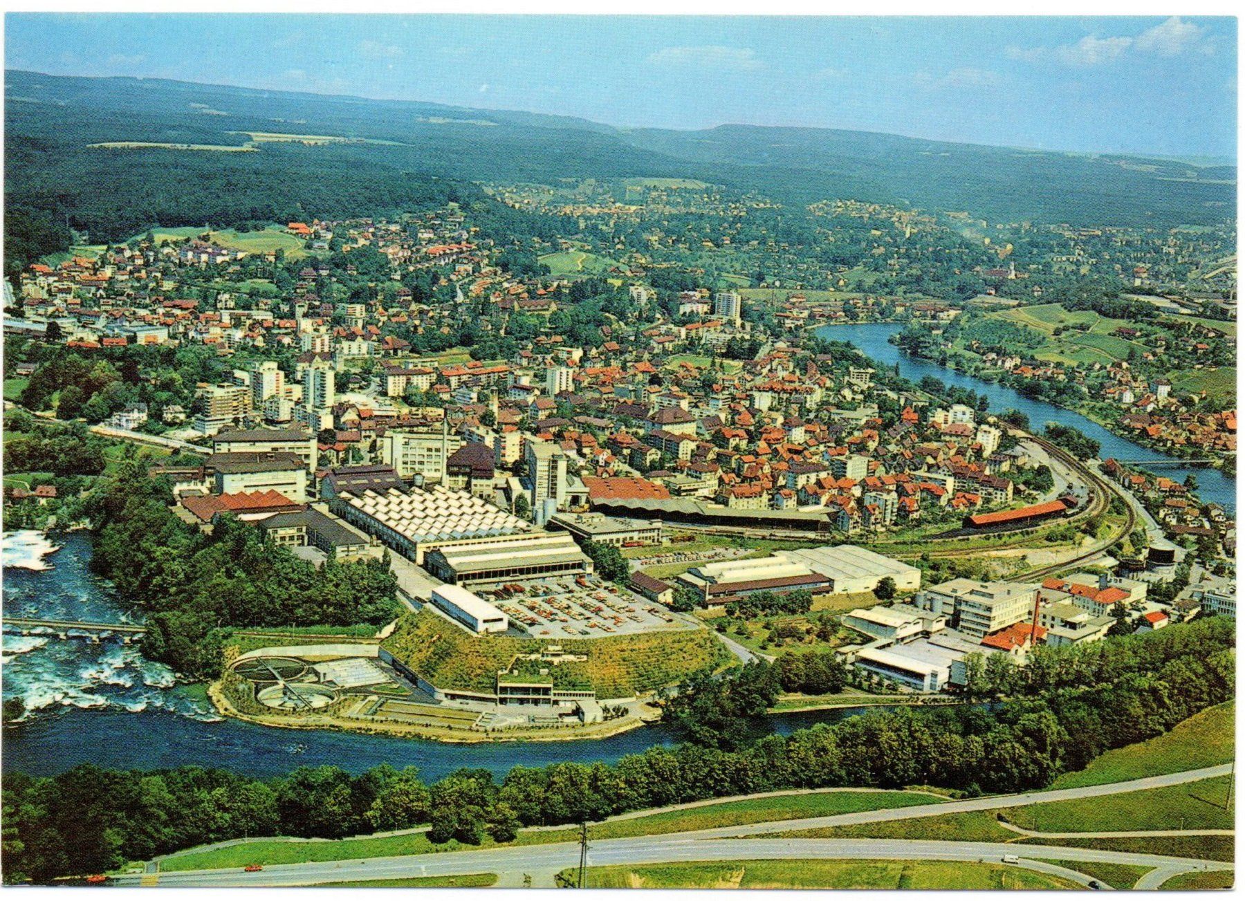 Ansichtskarten: SCHAFFHAUSEN Flugaufnahme – Neu (gemäss Beschreibung) aus Jona von philajona