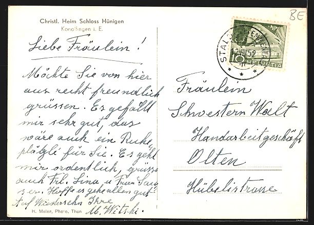 Cartes postales: Konolfingen i. E., Christliches Heim Sch – D'occasion à Berlin par bartko-reher 1