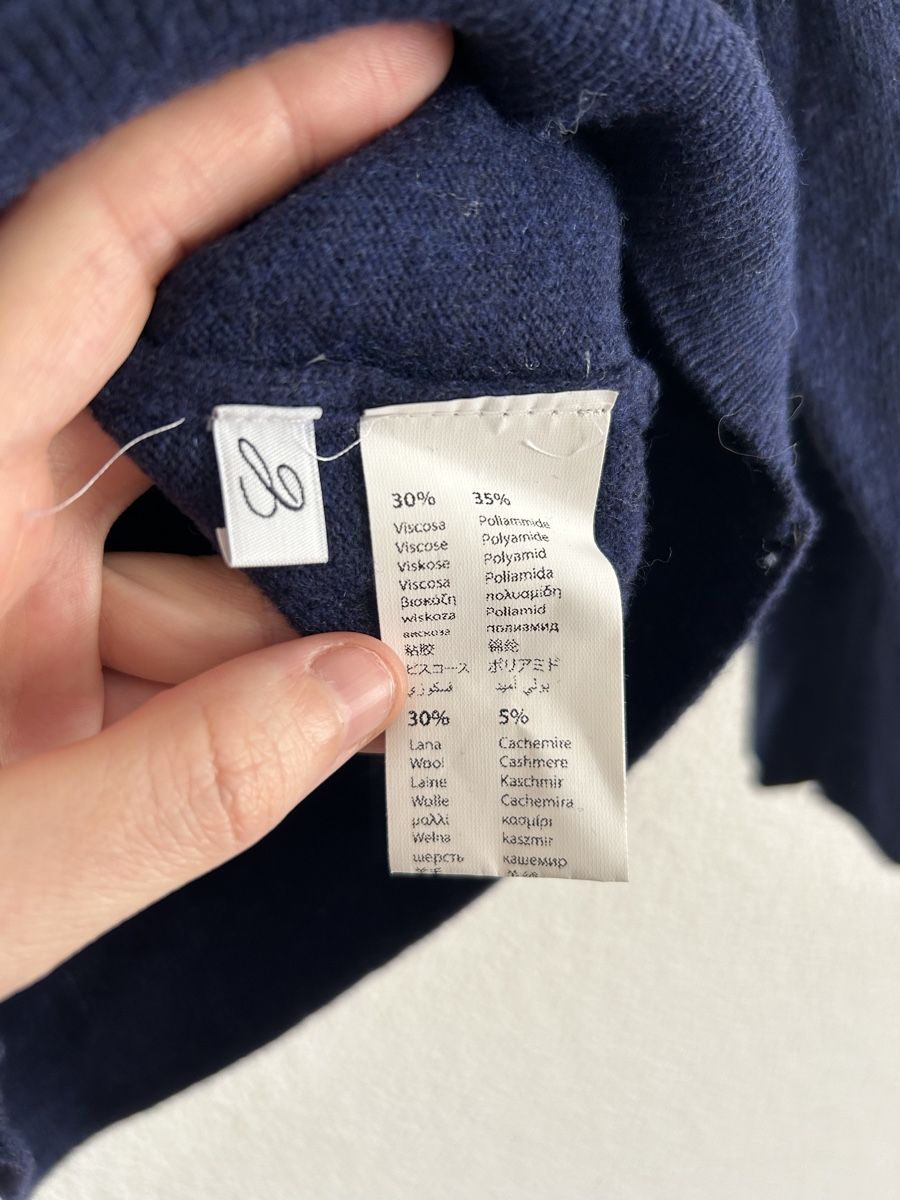 Pullover & Sweatshirts: Pull Camicissima laine & cachemire bleu marine losanges – Neu (gemäss Beschreibung) aus Morges von cat_6cm9 2