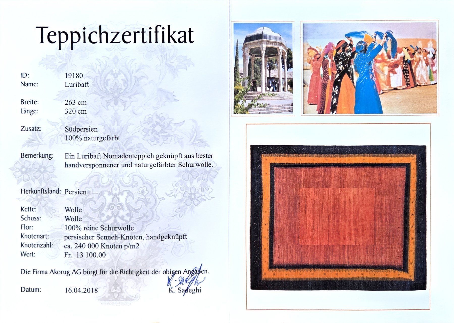 Tapis: Perserteppich – D'occasion à Kottwil par Gogii 1