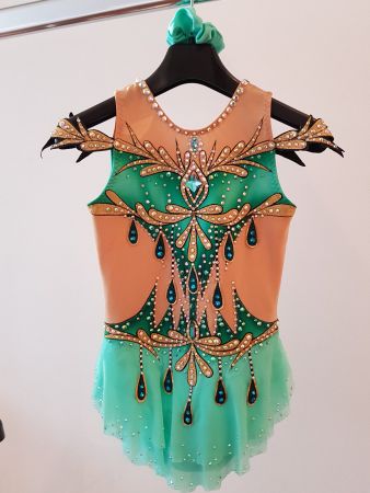 Wettkampfanzug für RG , Eiskunstlauf Kürkleid Gr  122/128