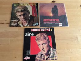 CHRISTOPHE tolle Singles inkl. Hit Aline Kult 60's Chanson
