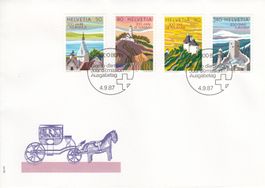 1987 753-56 200 Jahre Tourismus FDC