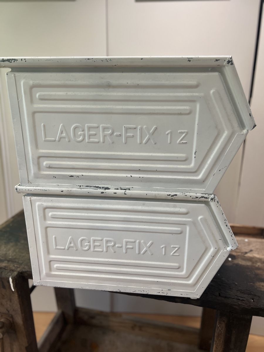 Casse di trasporto: Aufbewarungsbox Metallkiste weiss – Usato da Sirnach venduto da dasrosahaus 5