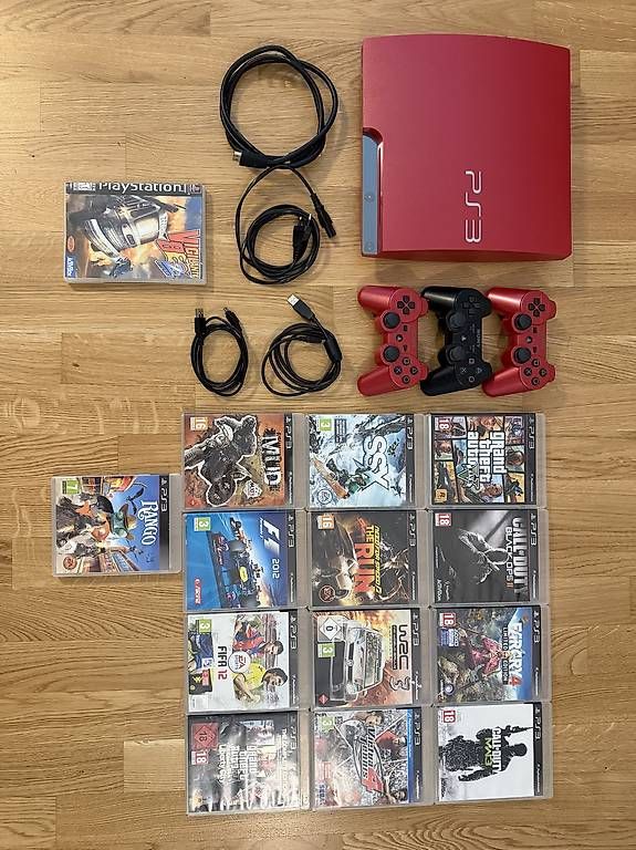Konsolen: Playstation 3 inkl. 3 Controller und 14 Spiele – Gebraucht aus Steffisburg von flo_sg57
