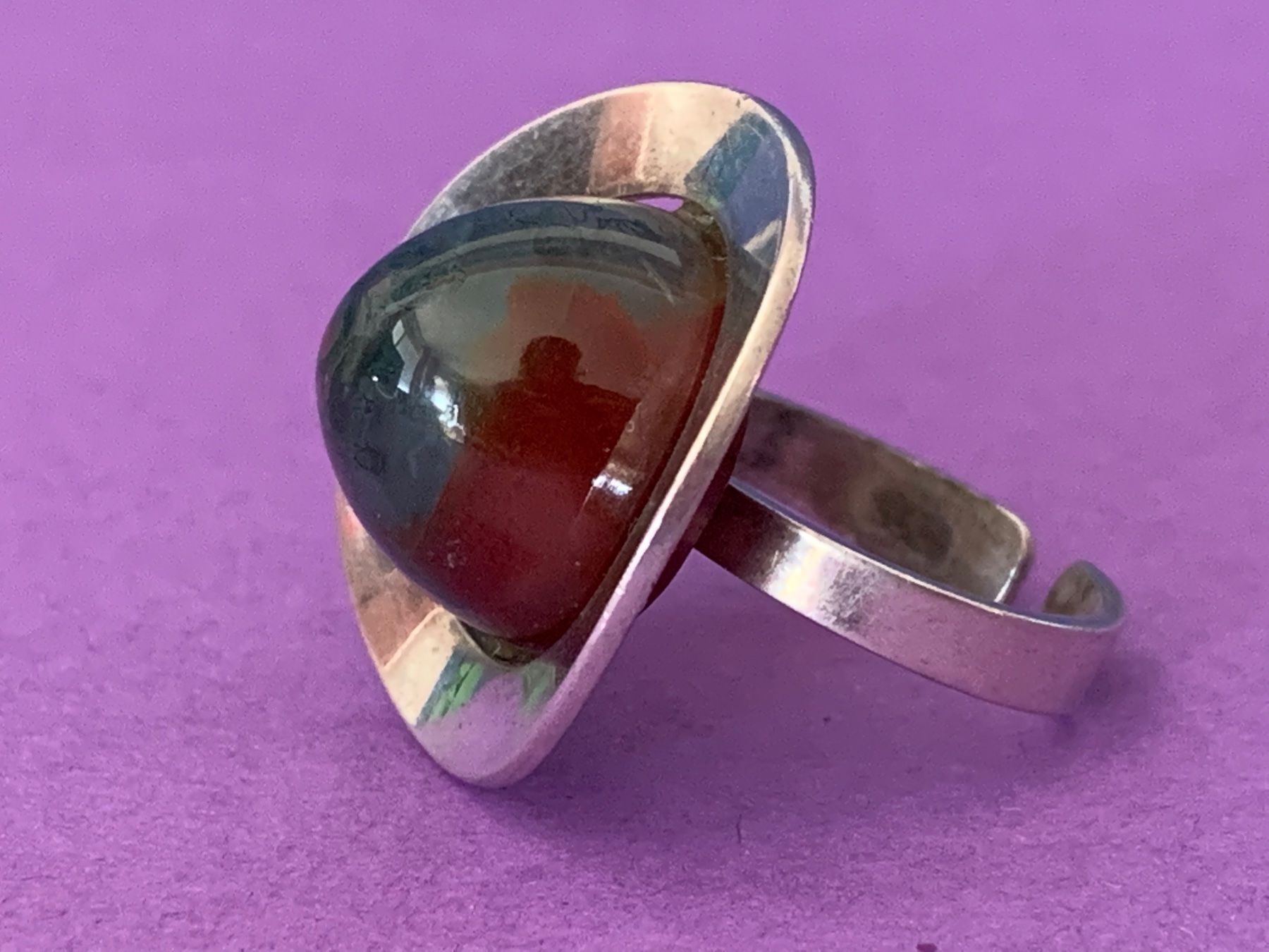 Ringe: Silberring  jaspis-grün (54) – Gebraucht aus Dittingen von Bellevista