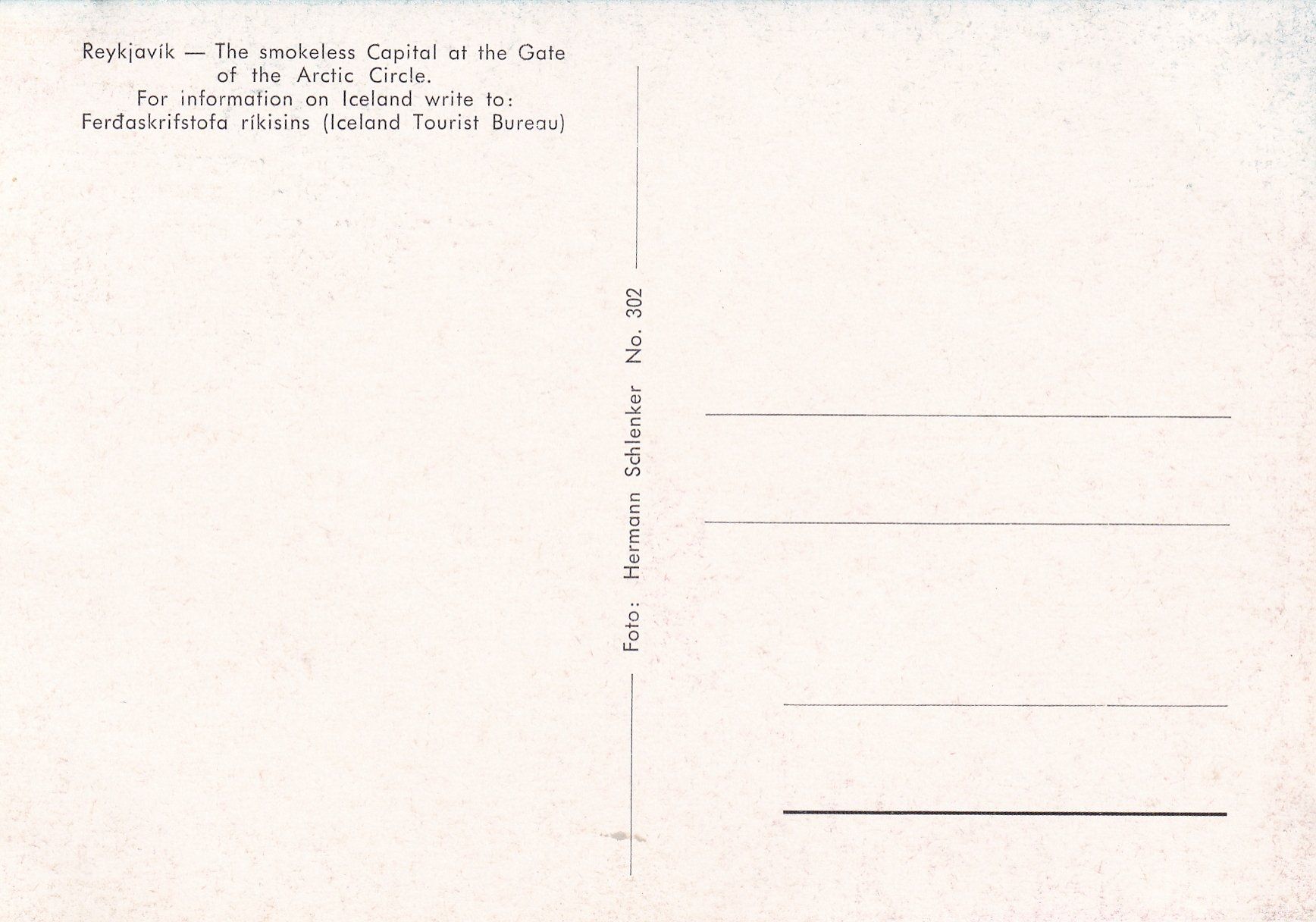 Cartoline postali: Reykjavik /bo – Usato da Hombrechtikon venduto da Rudolf07 1