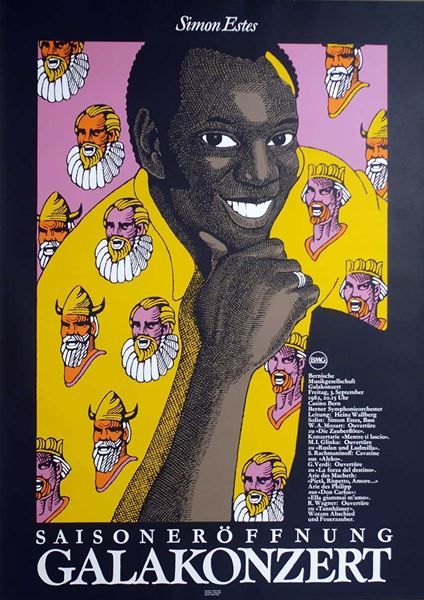 Foto & Immagini: Simon Estes, Glaakonzert – Nuovo (secondo la descrizione) da Bern venduto da Vintage-Art-Poster