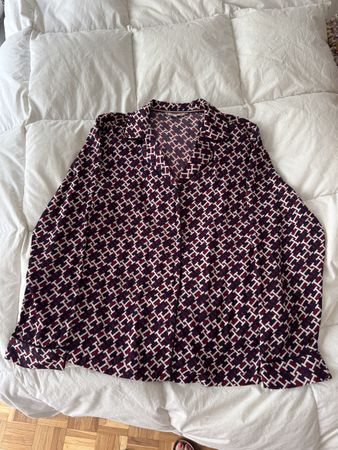 Chemise Tommy Hilfiger à motif monogramme, taille M, été ☀️