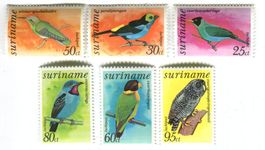 Briefmarken "Vögel". Suriname.