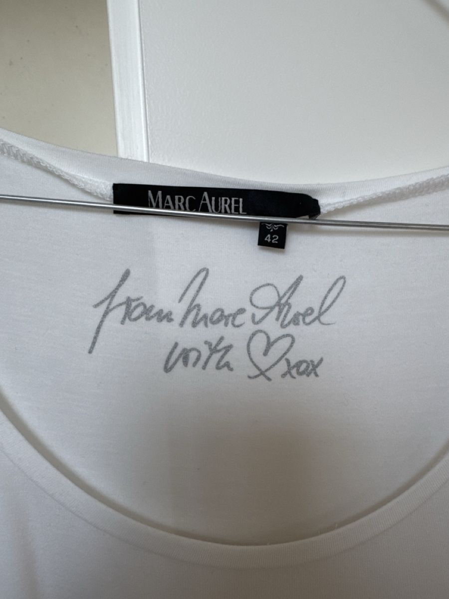T-shirt: Marc Aurel T-Shirt Weiss Grösse 42 – Nuovo (secondo la descrizione) da Zürich venduto da Sigeli03 1