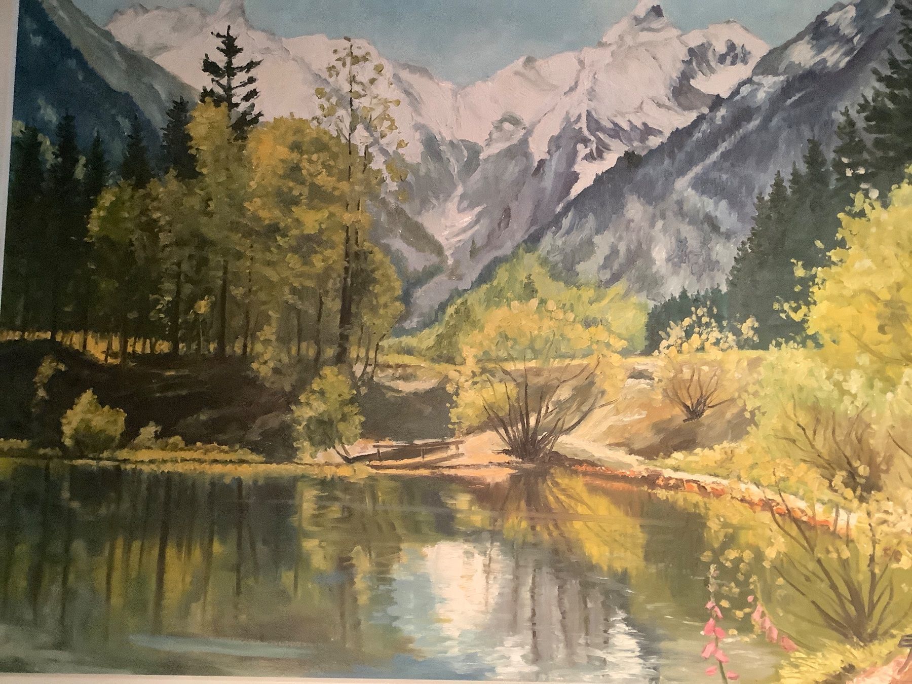 Dipinti: Berglandschaft at Leinwand – Usato da Freienbach venduto da Elenaheinz