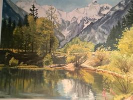 Berglandschaft at Leinwand