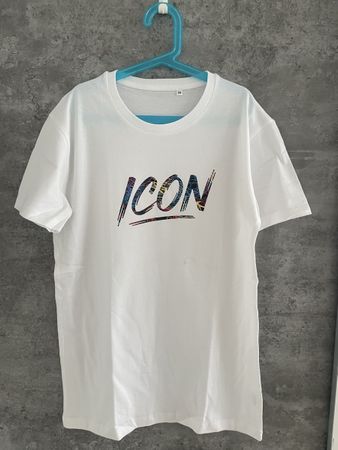 Weisses ICON T-Shirt, Grösse XS - Neu