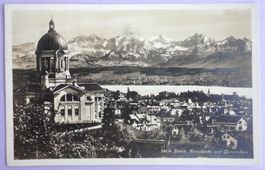 Zürich, Kreuzkirche und Glarneralpen