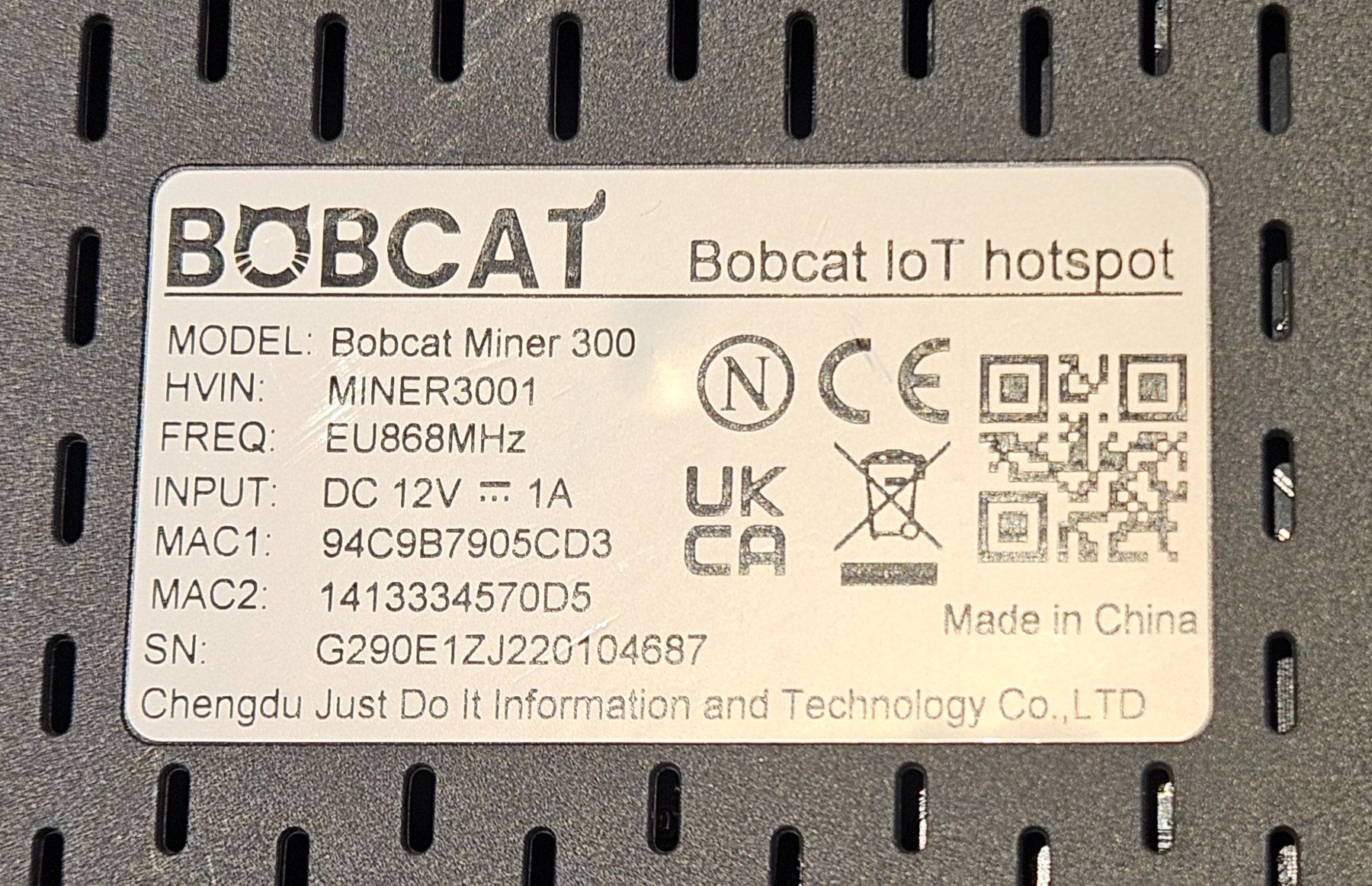 Bobcat Coin Miner: Bobcat Miner 300 Modell EU868 – Usato da Zuzwil SG venduto da Onid123 2