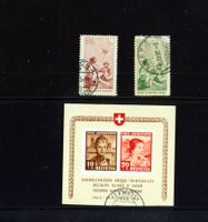 PJ Vorläufer I+II und Block 1937 auf Steckkarte (PJ746)