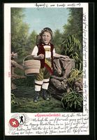 AK Appenzellerbübli in Tracht, 1903
