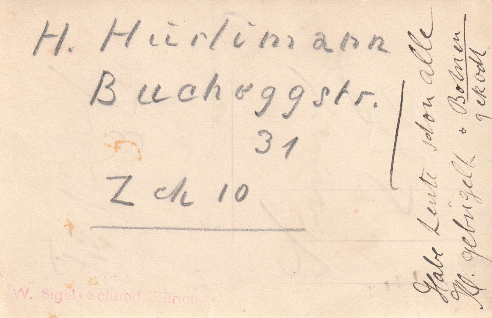 Cartes postales: Zürich Bucheggstrasse 10 – D'occasion à Rorschacherberg par fratovi2 1