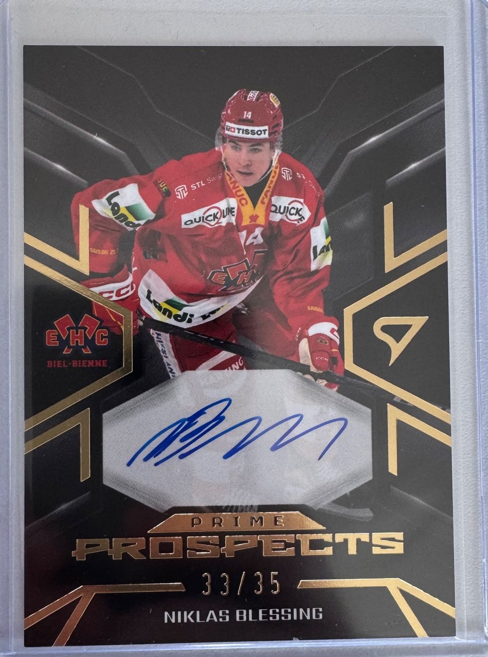 Sportzoo Carte collezionabili: SportZoo Niklas Blessing auto /35 – Usato da Cham venduto da mcbTCG