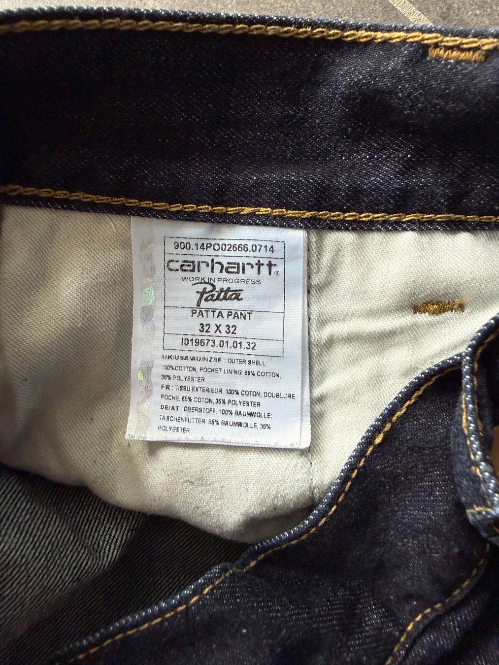 Carhartt Jeans: Carhartt Double Knee Pants x Patta (32/32) – Usato da Worb venduto da le_castor 3