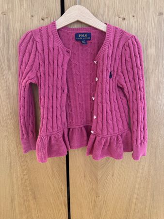 Gilet Polo Ralph Lauren rose, taille 4 ans