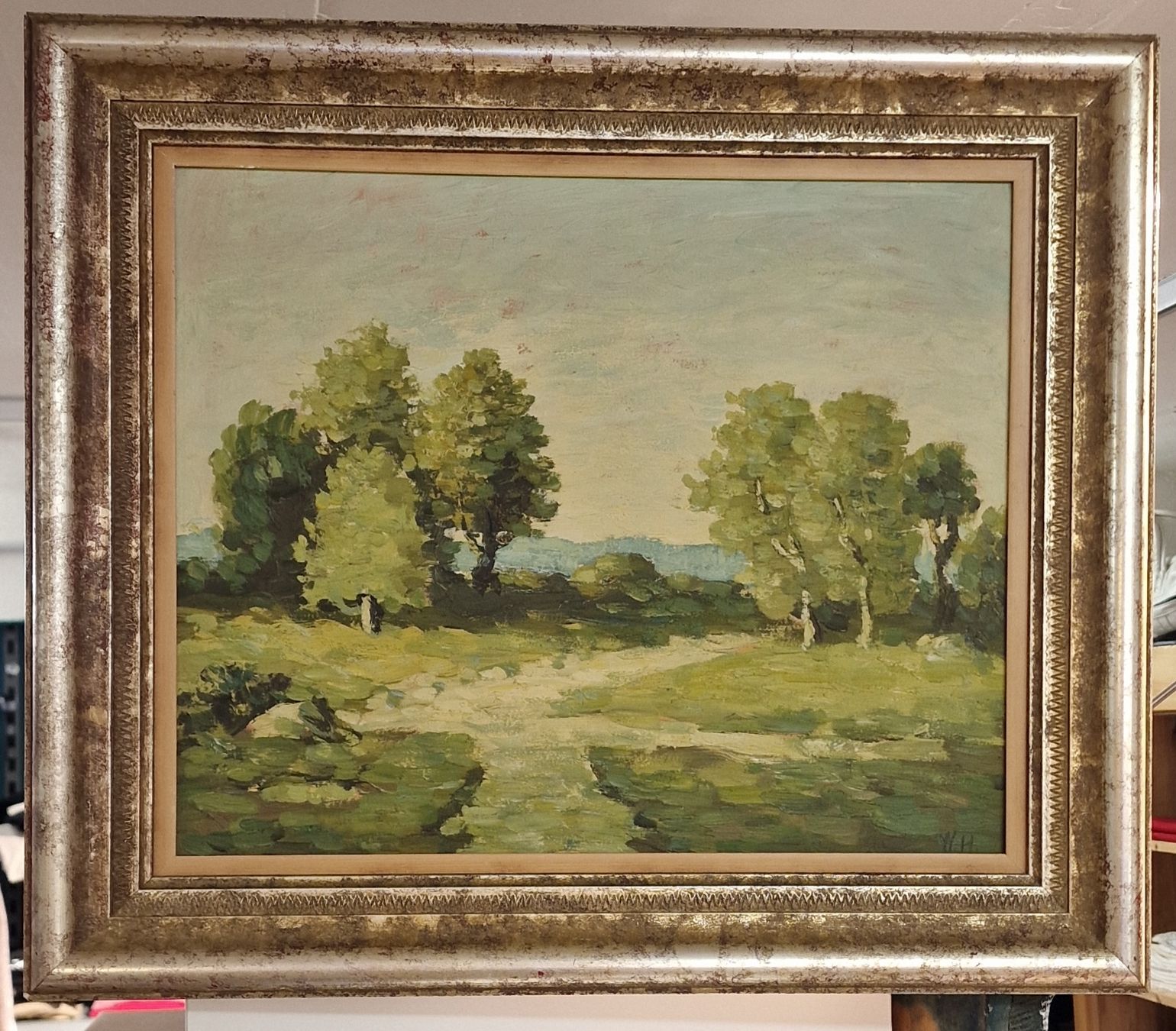 Dipinti: Ölgemälde Landschaft auf Leinwand – Usato da Pfäffikon SZ venduto da Brocki-21