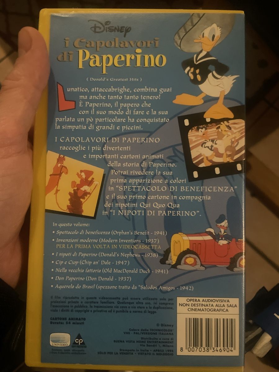 Tutti i VHS: I capolavori di Paperino – Usato da Mezzovico venduto da esa_d9tc 1