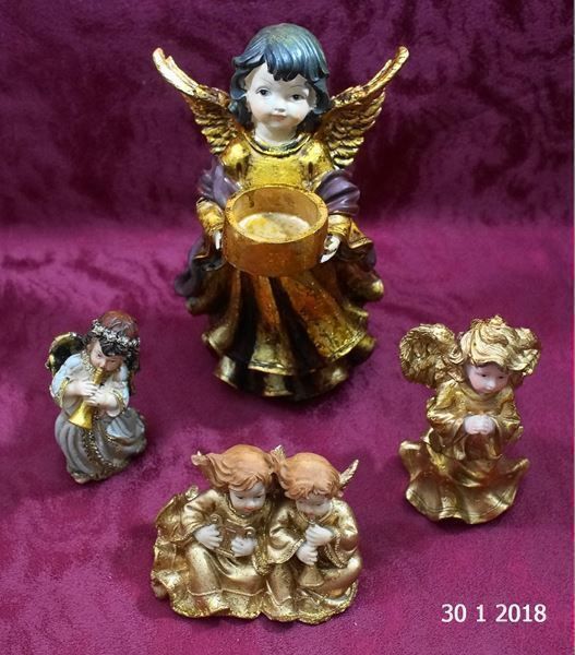 Statuette: 4 diverse Engel – Usato da Basel venduto da The_Onliners 1