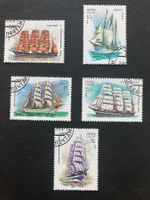 Sowjetunion 1981 Lot Segelschulschiffe gestempelt