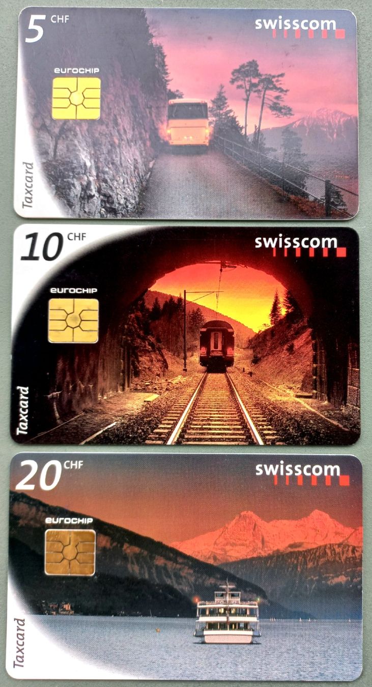 Swisscom Schede telefoniche: Taxcard Swisscom - Abendrot - CH – Usato da Niederuzwil venduto da lubimaja