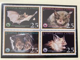 WWF Zypern 2003 Satz Hufeisennase Fledermaus postfrisch 4er