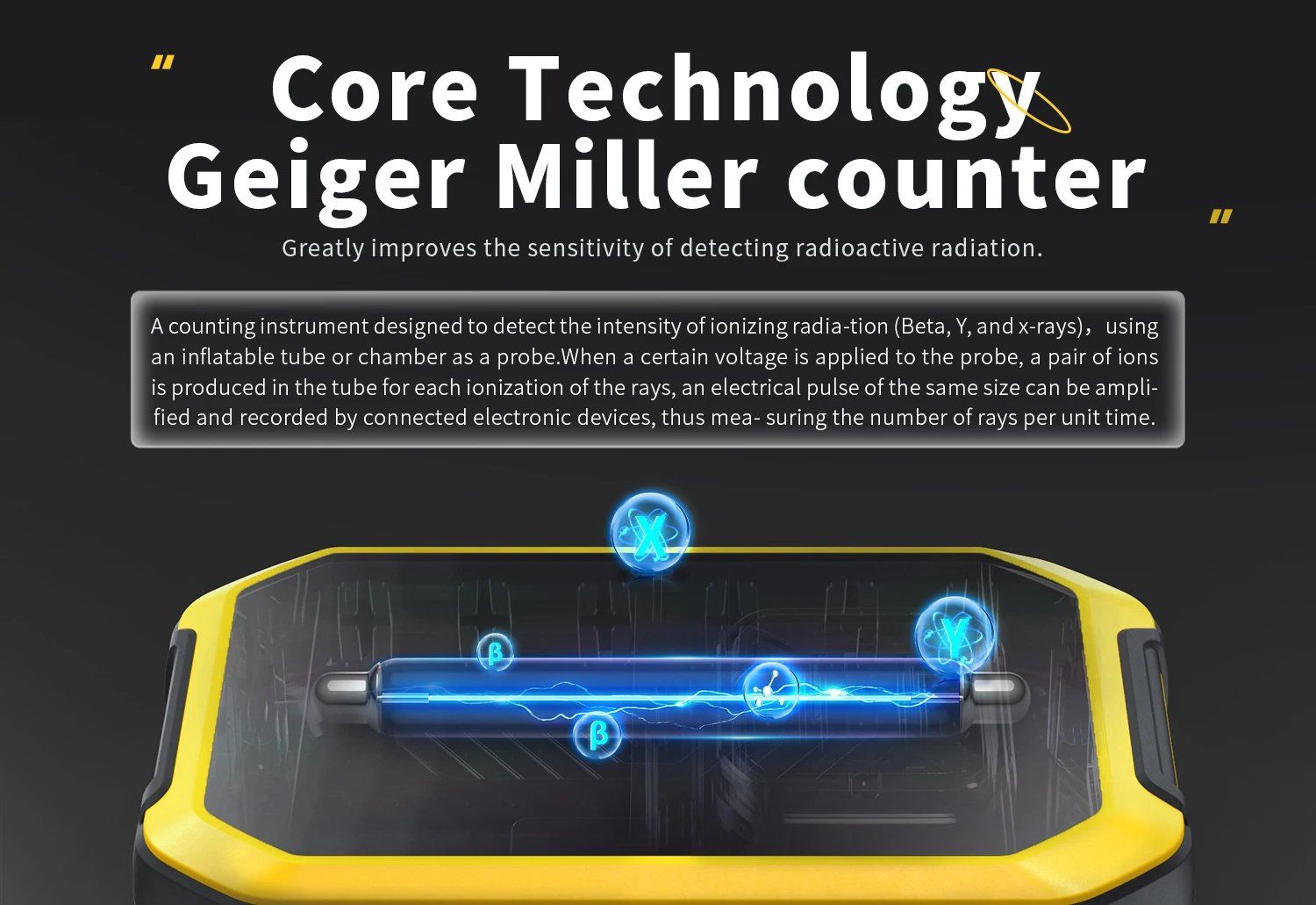 Misurare: NEU Strahlungsdetektor Geigerzähler / Compteur Geiger – Nuovo e nell'imballaggio originale da Isérables venduto da Wishlist 7