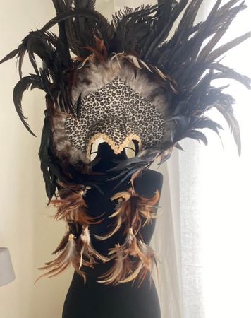 Feder Kopfschmuck Fasnacht Karneval Show Festival Tribal