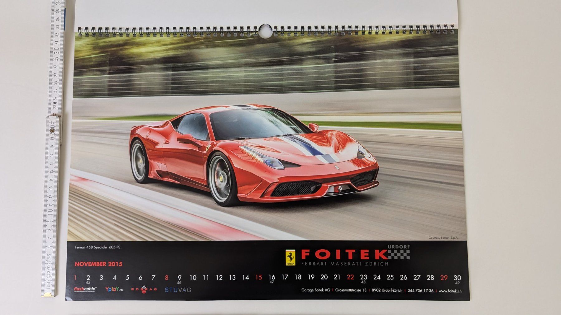 Calendari: Foitek Ferrari Maserati Kalender 2015 – Usato da Zürich venduto da 1.Simon 7