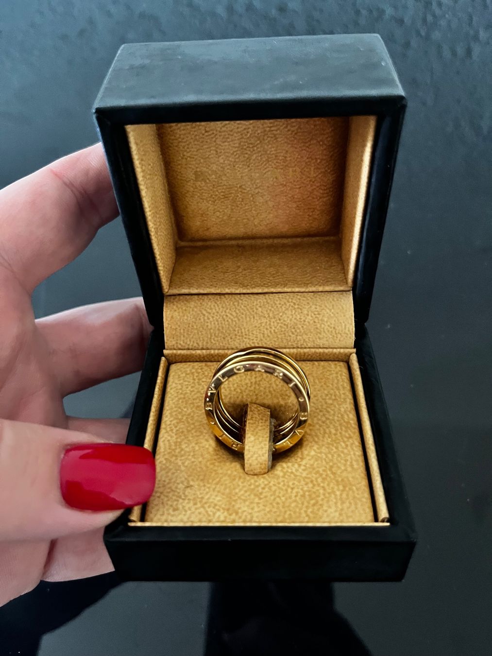 Bulgari Anelli: Bvlgari B.zero1 Ring, Gelbgold, Grösse 59 – Nuovo (secondo la descrizione) da Meilen venduto da mary24031978 1
