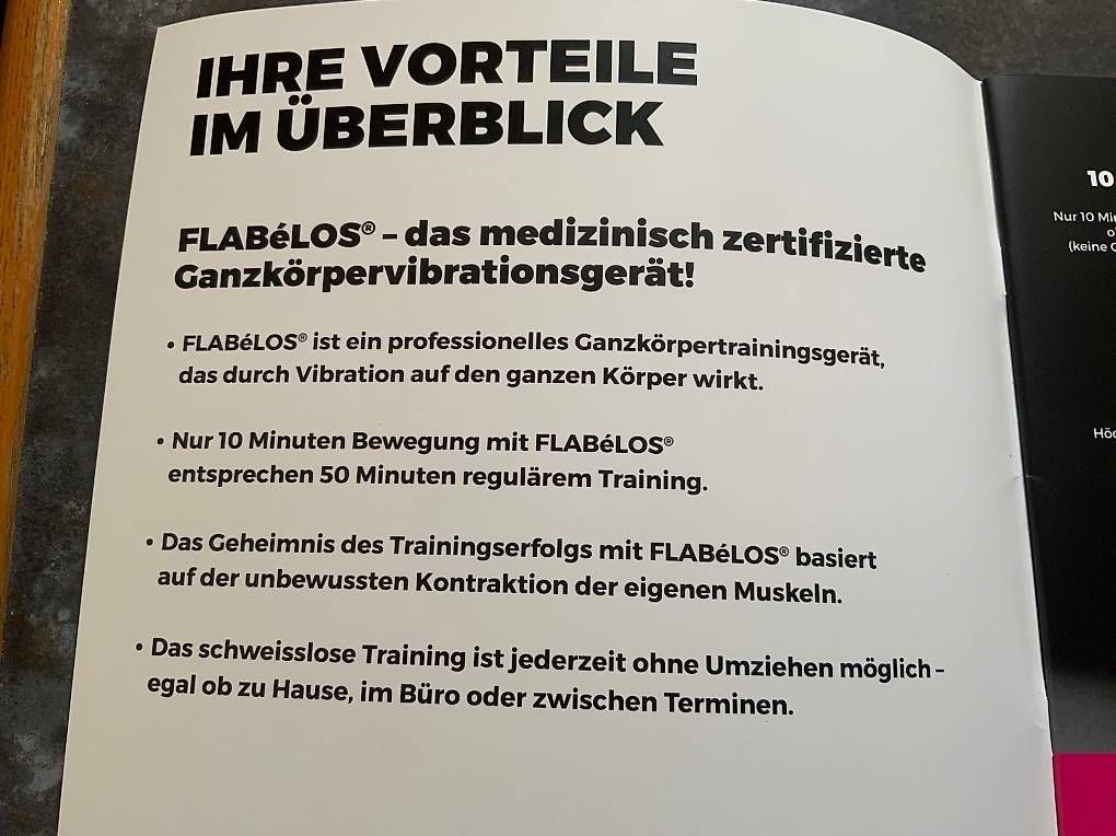 Hometrainer: Flabélos  - Vibrationsgerät – Gebraucht aus Bévilard von bluedolphin 3