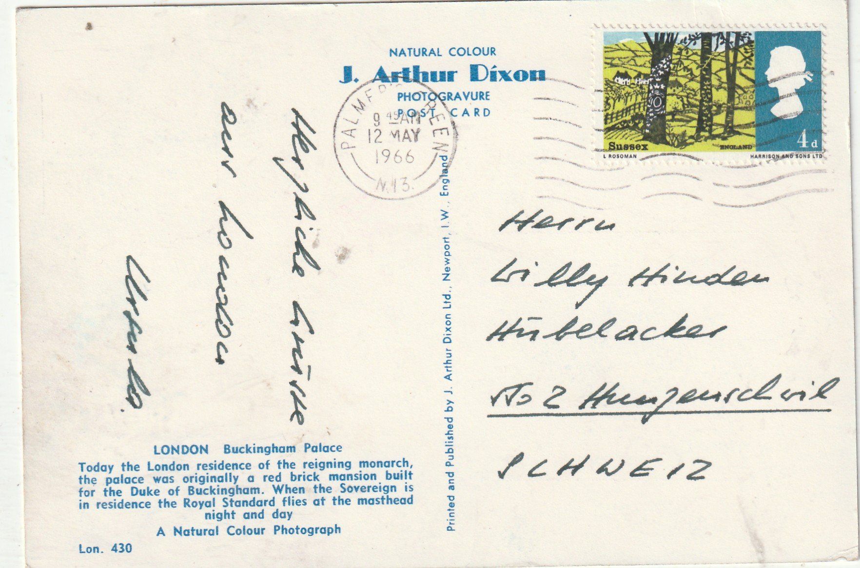 Cartoline postali: London – Usato da Lumbrein venduto da made02 1