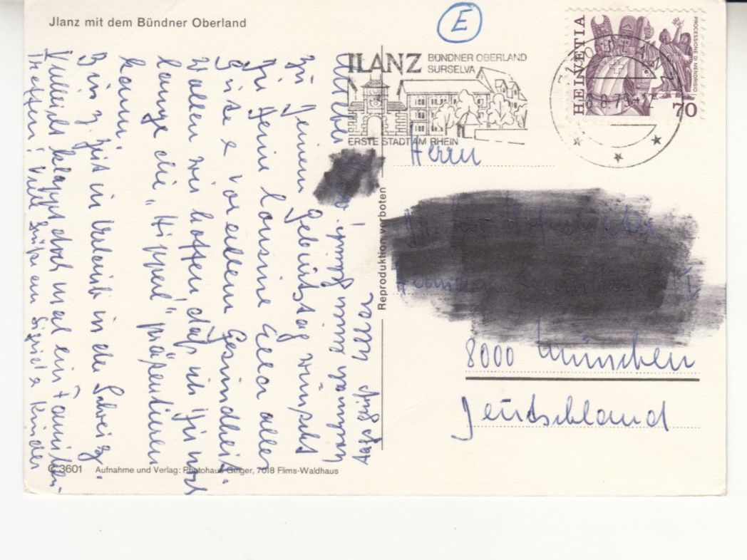 Cartes postales: Jlanz 1979 – D'occasion à Bürglen TG par StampGraf 1