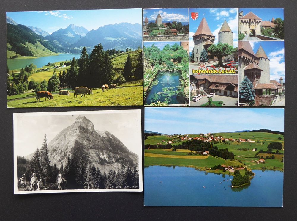 AK Freiburg Morlon, Estavayer-le-Lac, le Molèsan, Schwarzsee (Gebraucht ...