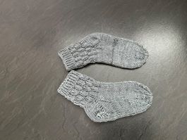 Handgestrickte Kindersocken Gr.20/21 Fusslänge 15 cm