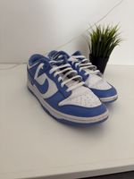 Nike Dunk Low blau weiss Sneaker gebrauchter Zustand